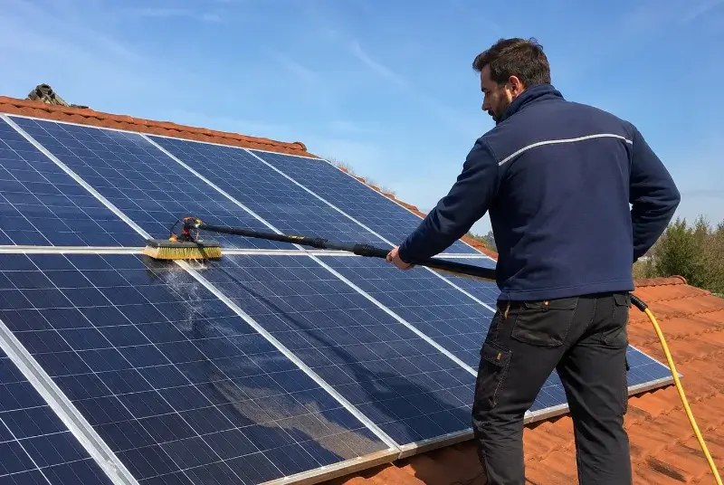 Nettoyage et entretien de panneaux solaires à Chaniers